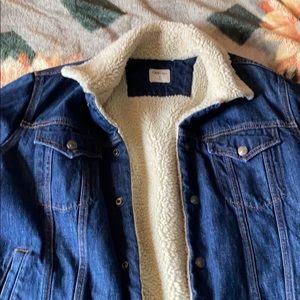 Gap Medium Shearling Jean Jacket